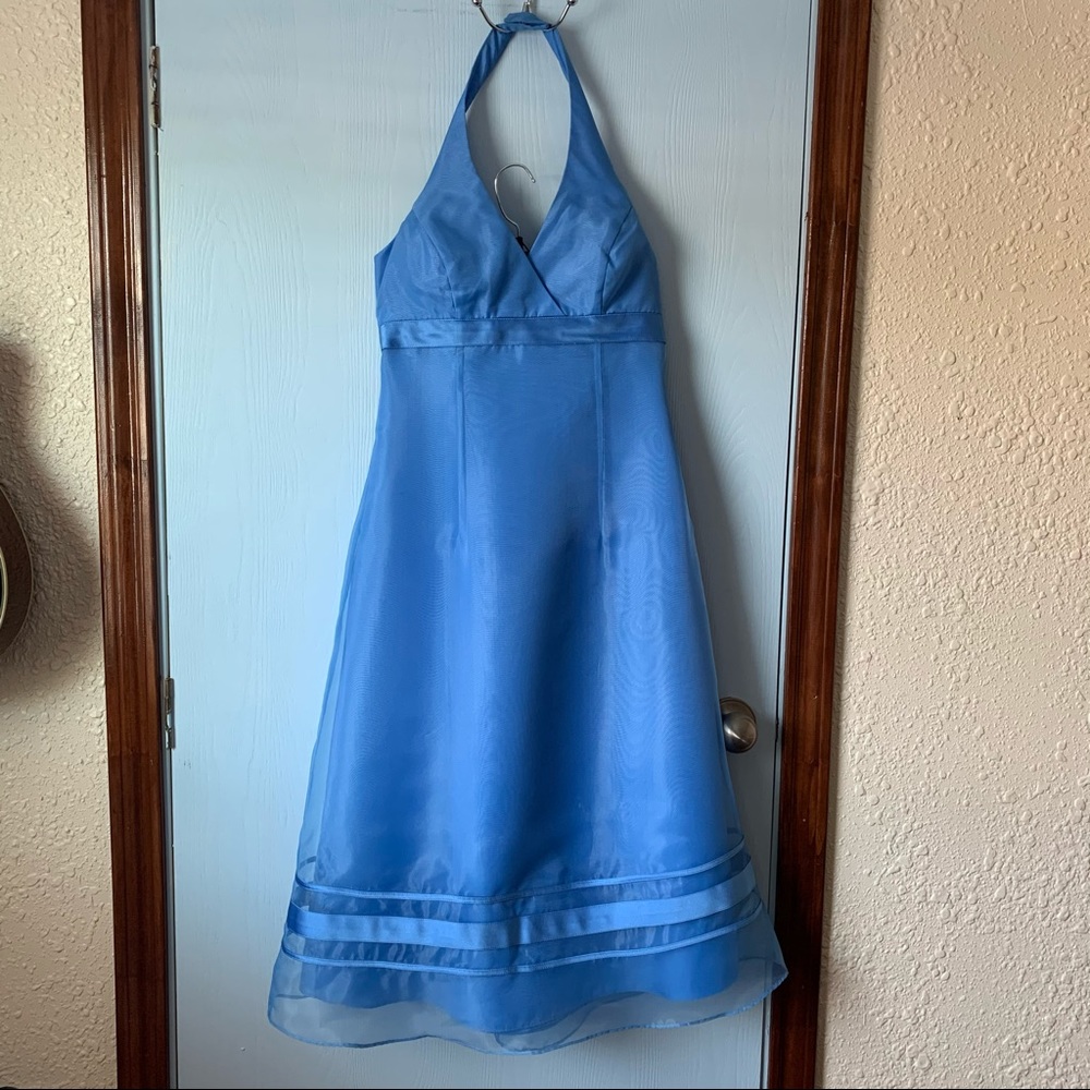 David’s Bridal Halterneck Maxi Dress